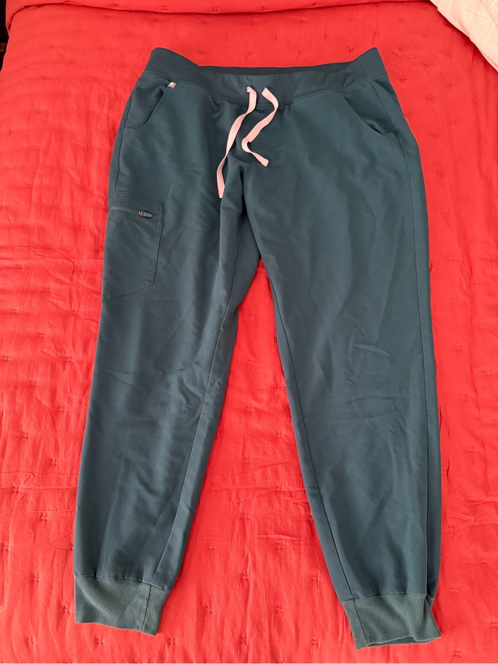 Caribbean Blue Figs Scrub Joggers